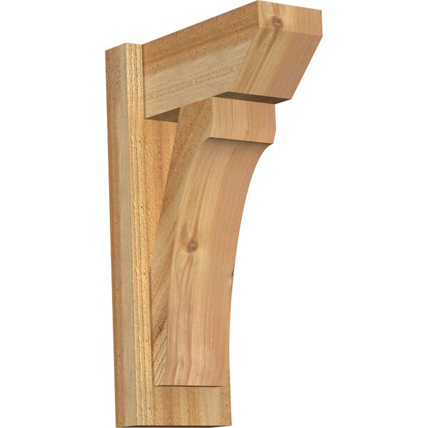 Ekena Millwork Legacy Slat Rough Sawn Outlooker, Western Red Cedar, 6"W x 12"D x 20"H OUT06X12X20LEC06RWR - main